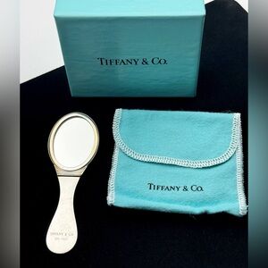 Vtg Tiffany & Co Makeup Folding Purse Mirror Compact 925 Sterling Silver Box